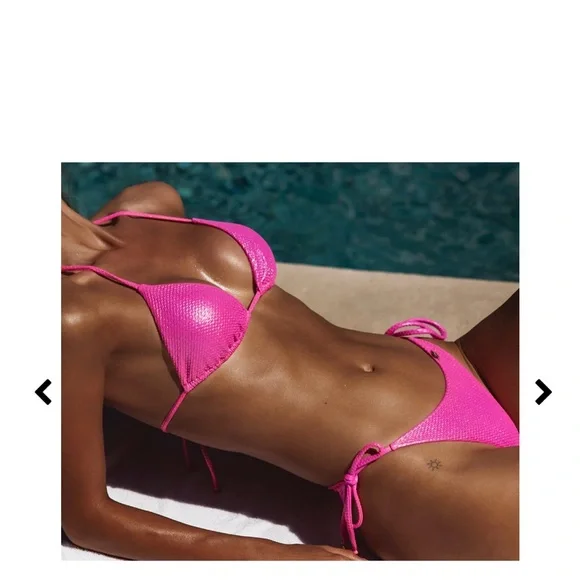Luli Fama Vibrant Pink Bikini - Picture 3 of 14